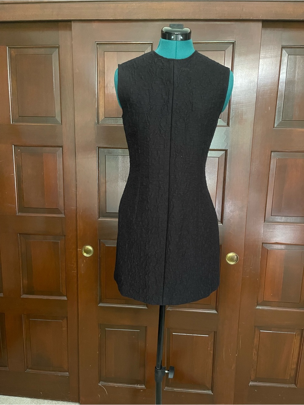 Zara Black Sleeveless Mini Shift Dress